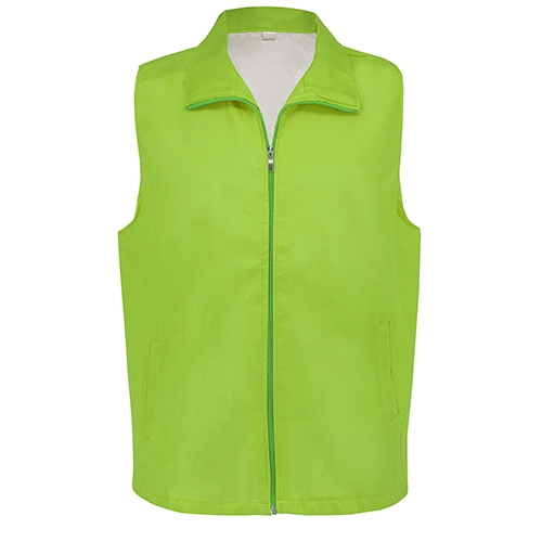 Chaleco Promocional Verde con Bolsillos